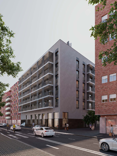 Propia Sants Residential Buidling - 71 apartments, Barcelona