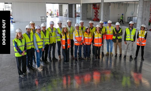 VISIT OF HEALTH COUNSELOR MANEL BALCELLS TO THE SEM CONSTRUCTION SITE